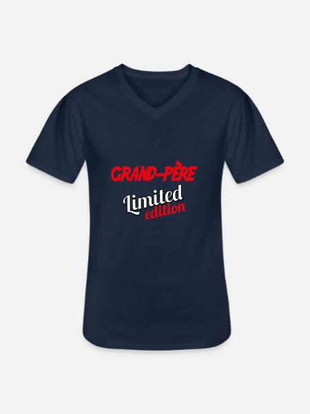 Opa LIMITIERTE AUFLAGE - Männer-T-Shirt mit V-Ausschnitt - Navy