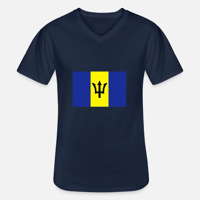 barbados - Männer-T-Shirt mit V-Ausschnitt - Navy