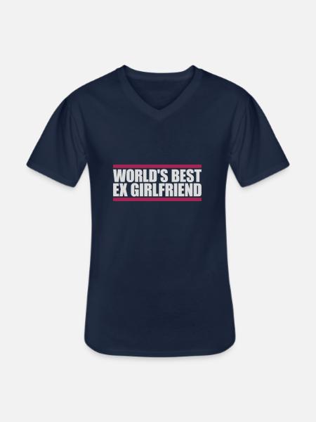World's Best Ex Girlfriend - Men's V-Neck T-Shirt - navy