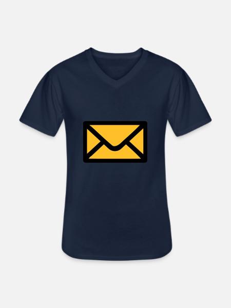 Letter envelope - Men's V-Neck T-Shirt - navy