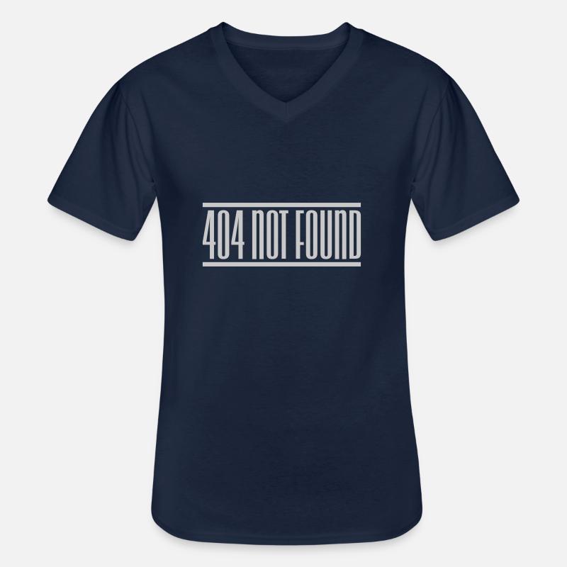 Meldung 404 not found - Männer-T-Shirt mit V-Ausschnitt - Navy