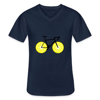 Lemonbike - Männer-T-Shirt mit V-Ausschnitt - Navy - Vorne - AI Model Male 178 dark (178cm)