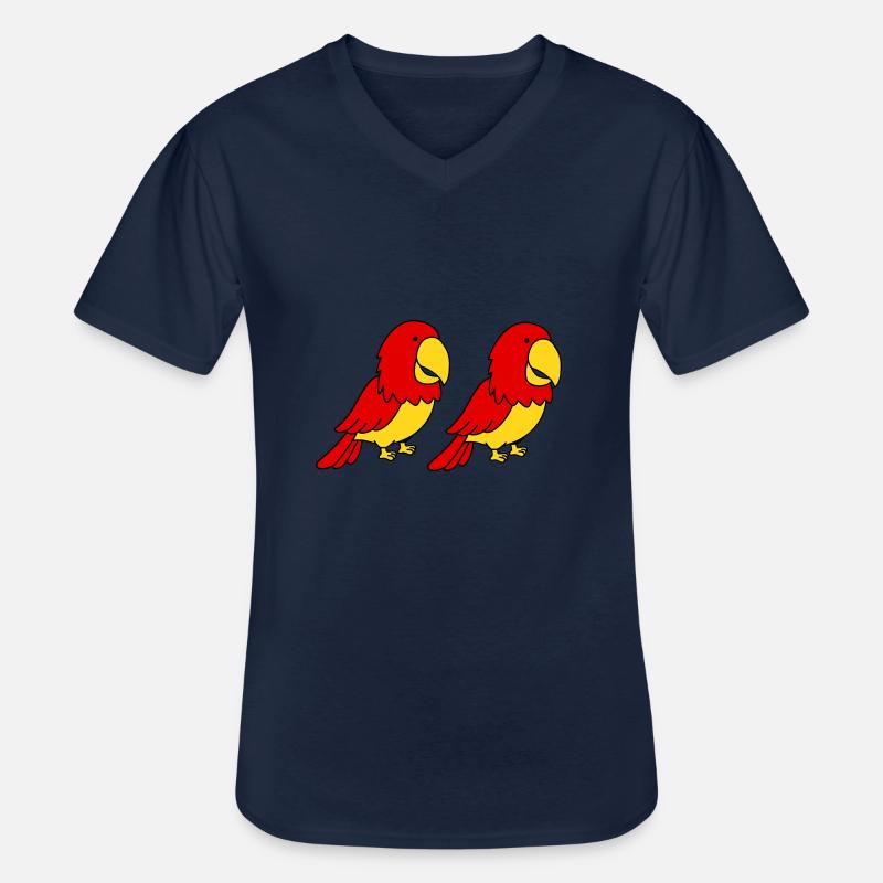 papagei 2 - Männer-T-Shirt mit V-Ausschnitt - Navy