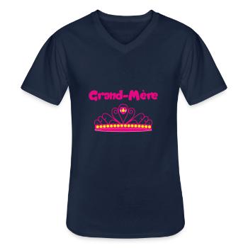 Großmutter - Männer-T-Shirt mit V-Ausschnitt - Navy - Vorne - AI Model Male 178 dark (178cm)