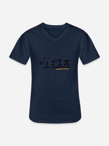 (i_ate_some_pie) - Men's V-Neck T-Shirt - navy