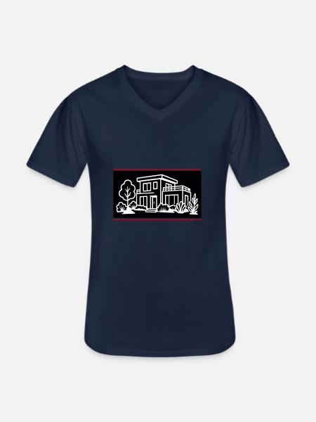 House Villa Property - Men's V-Neck T-Shirt - navy