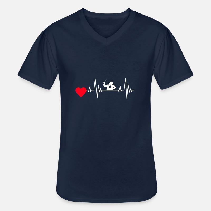 Dirigenten Dirigent Musik Dirigieren Geschenk - Männer-T-Shirt mit V-Ausschnitt - Navy