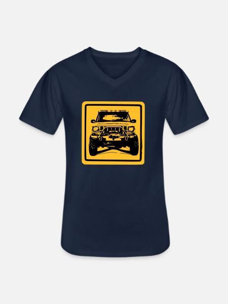Jaune XJ - T-shirt col V Homme - marine