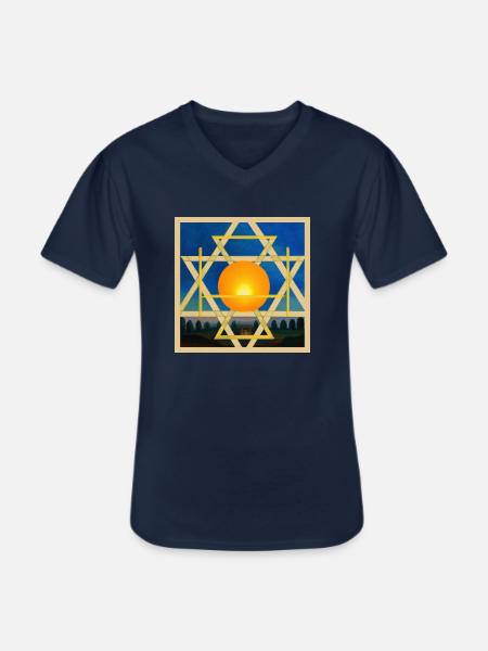 Secret Symbolism - Men's V-Neck T-Shirt - navy