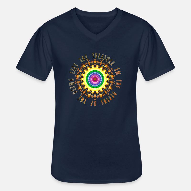Der Schatz mit Phrase - Männer-T-Shirt mit V-Ausschnitt - Navy