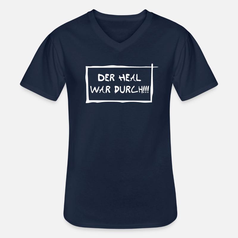 Der heal war durch! - Männer-T-Shirt mit V-Ausschnitt - Navy