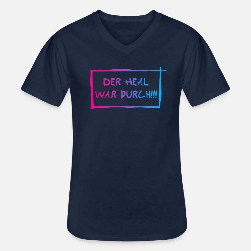 Der heal war durch! - Männer-T-Shirt mit V-Ausschnitt - Navy