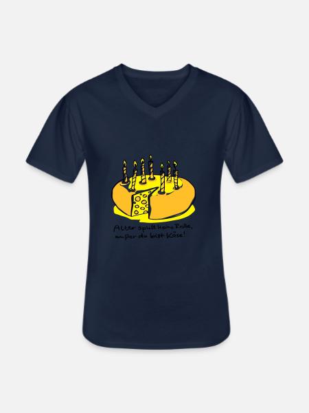 Alter und Käse - Männer-T-Shirt mit V-Ausschnitt - Navy
