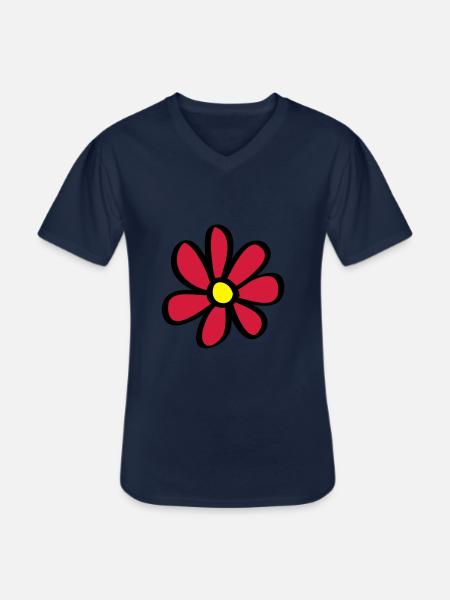 Blume - Men's V-Neck T-Shirt - navy