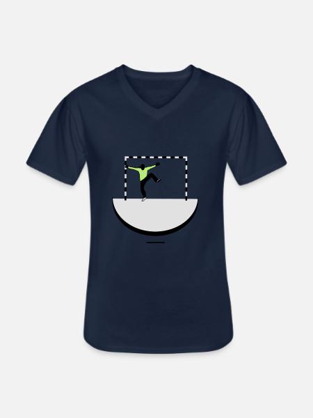 Torfrau - Männer-T-Shirt mit V-Ausschnitt - Navy