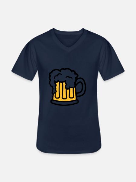 Beer - Men's V-Neck T-Shirt - navy