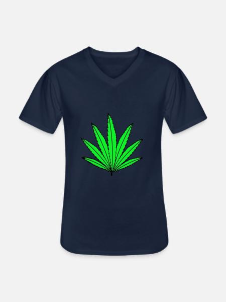 Hemp - Men's V-Neck T-Shirt - navy