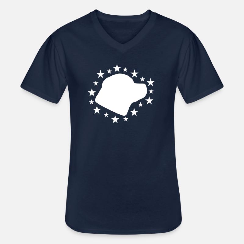 Rottweiler - Männer-T-Shirt mit V-Ausschnitt - Navy