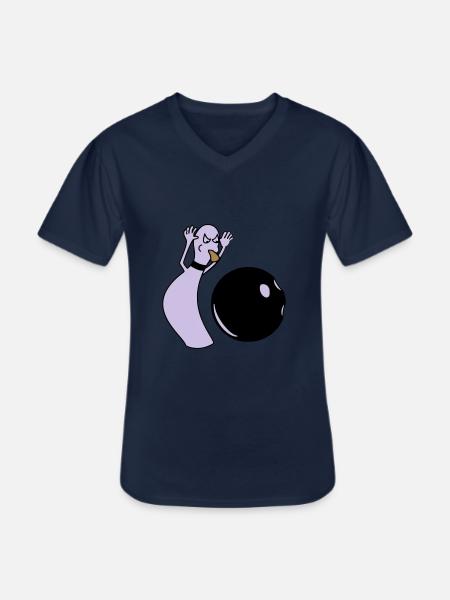 ällabätsch reloaded - Men's V-Neck T-Shirt - navy