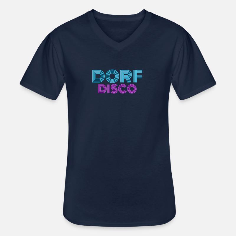 Dorf Disco Legenden Ackerparty - Männer-T-Shirt mit V-Ausschnitt - Navy
