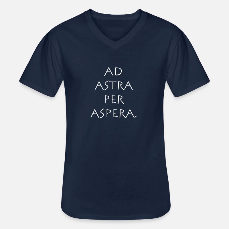 Ad astra per aspera - Männer-T-Shirt mit V-Ausschnitt - Navy