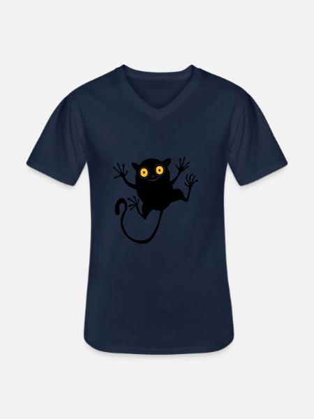 Koboldmaki (für Kinder) - Männer-T-Shirt mit V-Ausschnitt - Navy