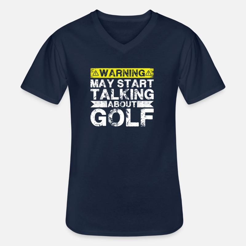 Über Golf Sprechen - Männer-T-Shirt mit V-Ausschnitt - Navy