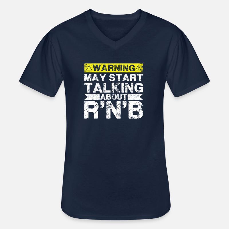 Apropos R'n'B-Musik - Männer-T-Shirt mit V-Ausschnitt - Navy