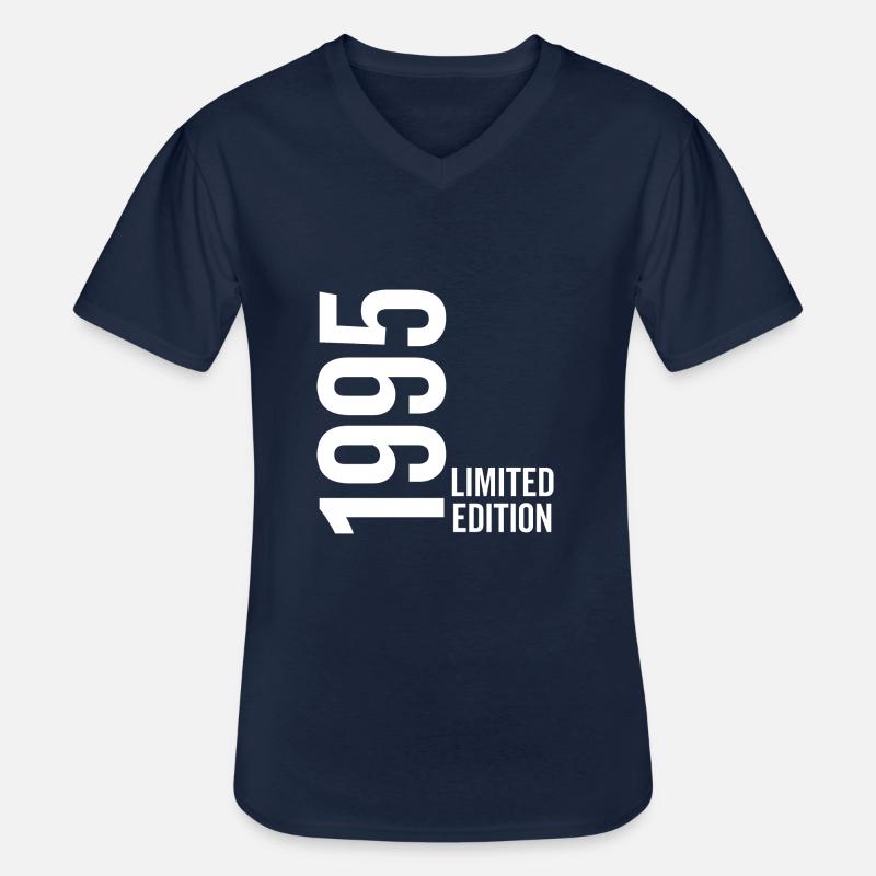 1995 Limited Edition - Männer-T-Shirt mit V-Ausschnitt - Navy