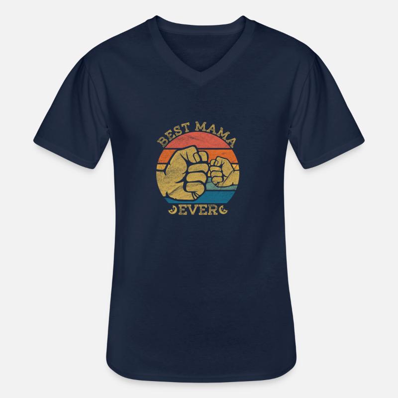 Beste Mama - Männer-T-Shirt mit V-Ausschnitt - Navy