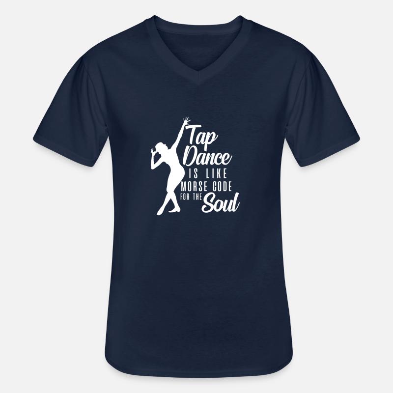 Tap Dance - Männer-T-Shirt mit V-Ausschnitt - Navy