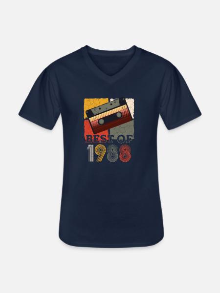 Best of 1988 - Men's V-Neck T-Shirt - navy