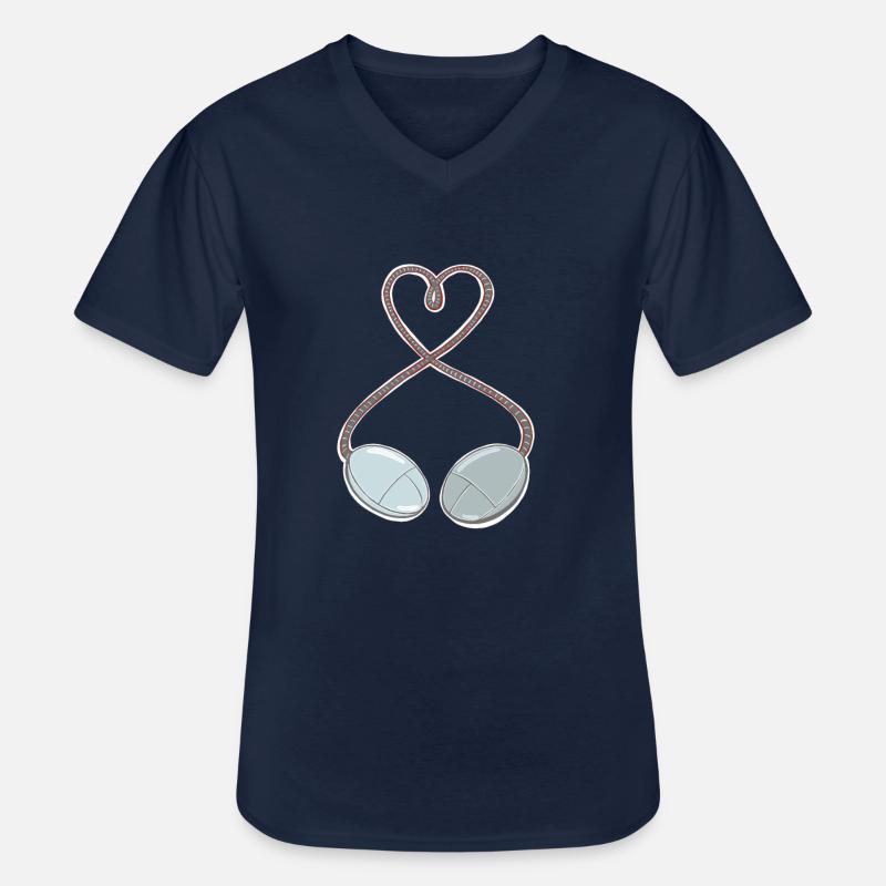 PC - Maus - Games - Computermaus - Männer-T-Shirt mit V-Ausschnitt - Navy