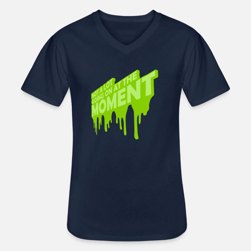 Not much going on - Männer-T-Shirt mit V-Ausschnitt - Navy