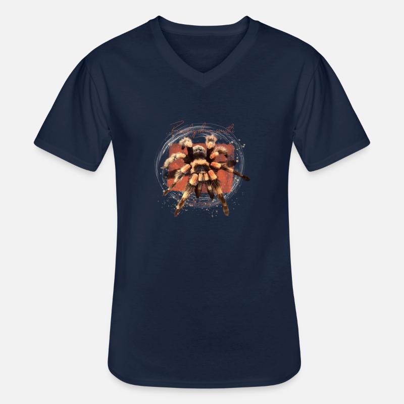 Spinnen sind so fluffig! - Männer-T-Shirt mit V-Ausschnitt - Navy