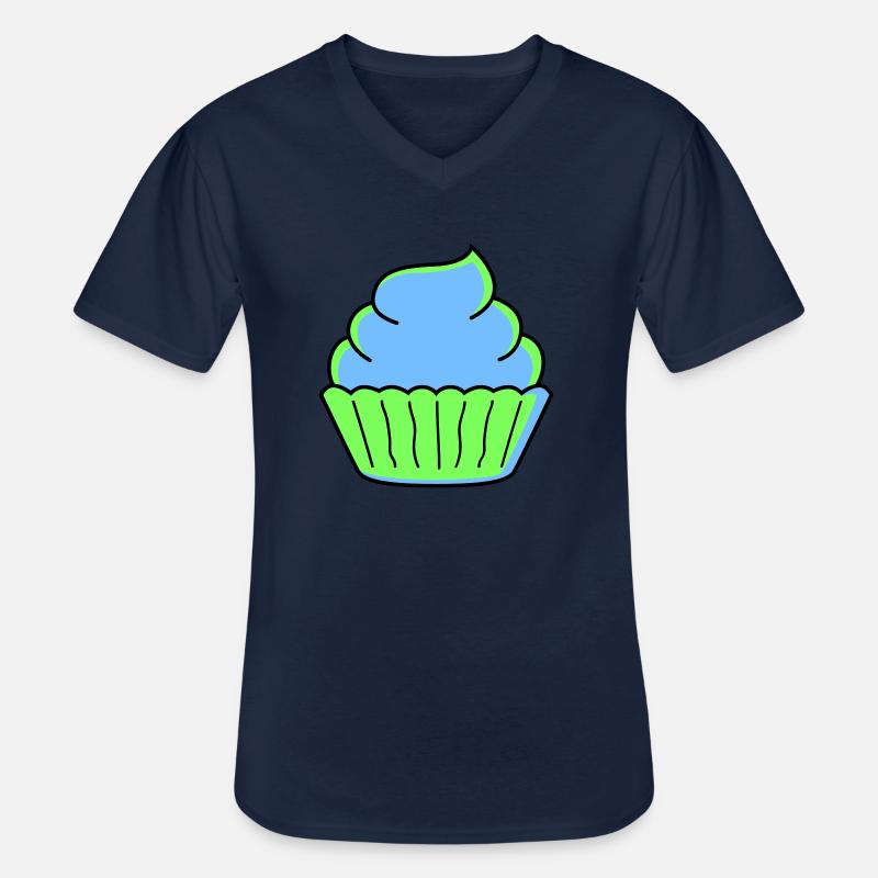 cupcake - Männer-T-Shirt mit V-Ausschnitt - Navy