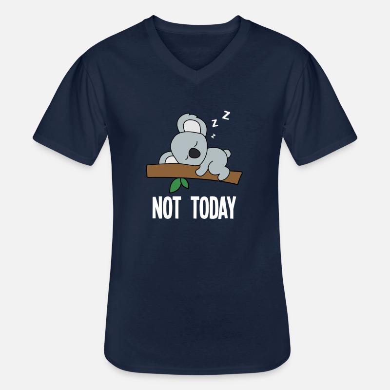 Not Today Koala - Männer-T-Shirt mit V-Ausschnitt - Navy