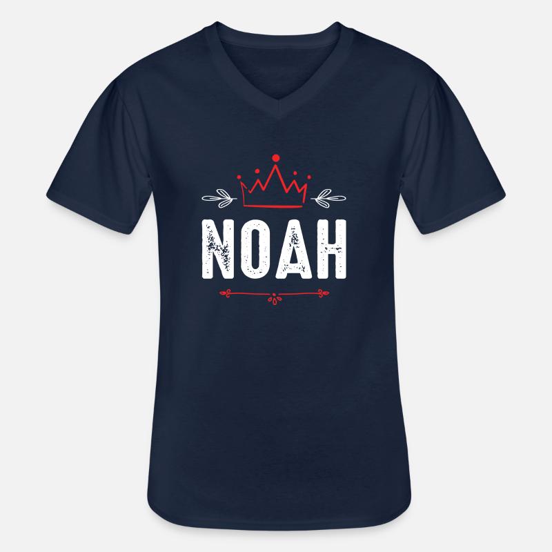 Noah - Männer-T-Shirt mit V-Ausschnitt - Navy