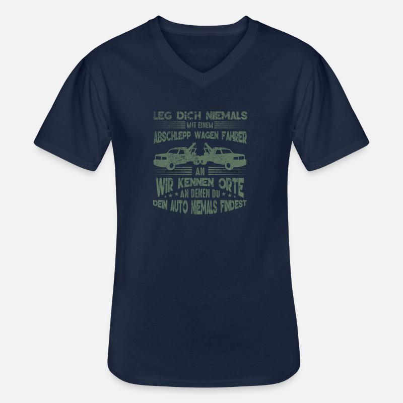 Abschleppdienst Geschenkideen - Männer-T-Shirt mit V-Ausschnitt - Navy