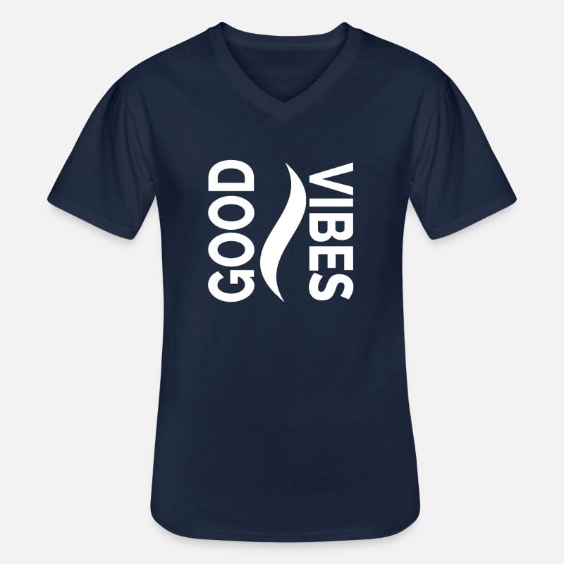 Gute Stimmung - Männer-T-Shirt mit V-Ausschnitt - Navy