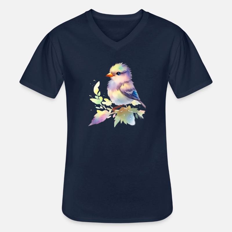 süßer Vogel - Männer-T-Shirt mit V-Ausschnitt - Navy