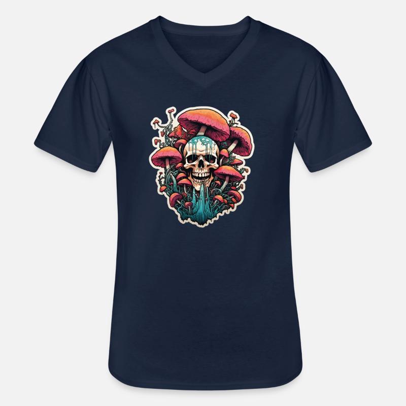 Deadly Toadstool - Men's V-Neck T-Shirt - navy