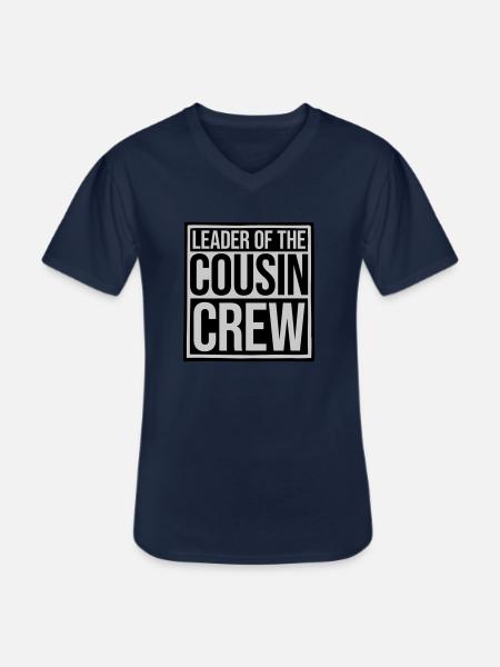 Leader Cousin Crew Team - Men's V-Neck T-Shirt - navy