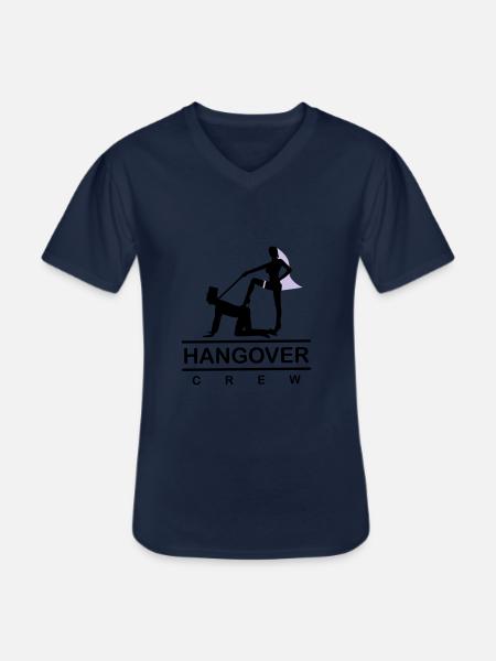 hangover 103 2c - Männer-T-Shirt mit V-Ausschnitt - Navy