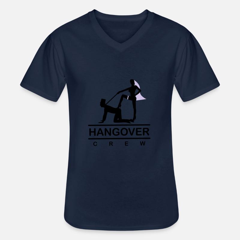 hangover 103 2c - Männer-T-Shirt mit V-Ausschnitt - Navy