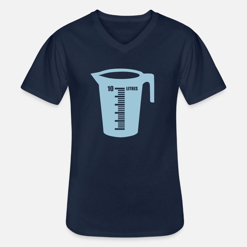 Braud liter recipient - Männer-T-Shirt mit V-Ausschnitt - Navy