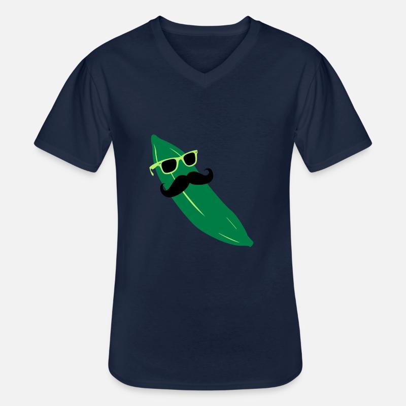 MoCumber - Männer-T-Shirt mit V-Ausschnitt - Navy