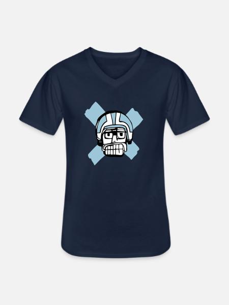 Junior - Men's V-Neck T-Shirt - navy