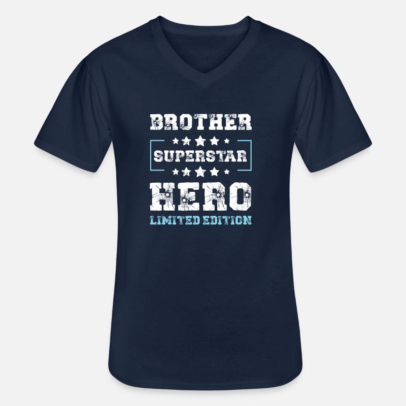Bruder Limited Edition Spruch - Männer-T-Shirt mit V-Ausschnitt - Navy