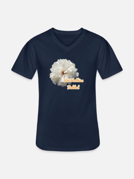 Unikathies Bobbel Flower - Männer-T-Shirt mit V-Ausschnitt - Navy
